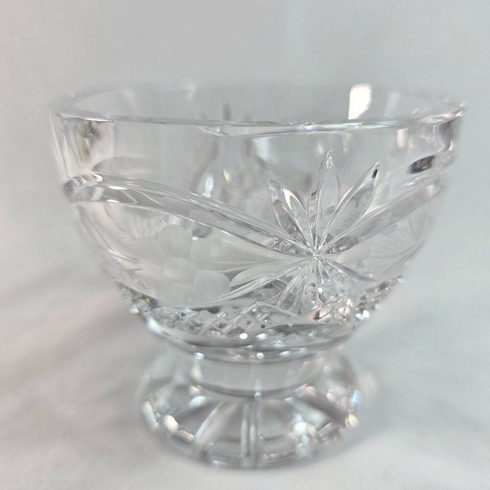 Crystal Clear Industries Chardoney Sugar Bowl (NO LID) Crosshatch & Grape Design